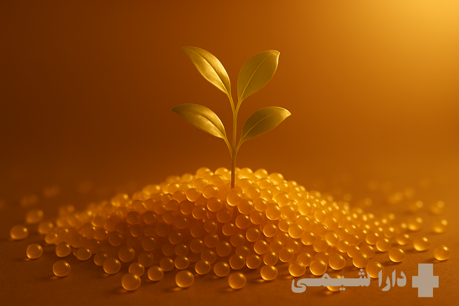 Conceptual image showing biodegradable polymers as innovative materials contributing to a sustainable future