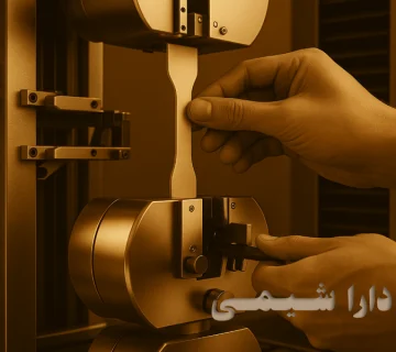 Diagram representing polymer testing methods including mechanical strength tests and thermal analysis techniques